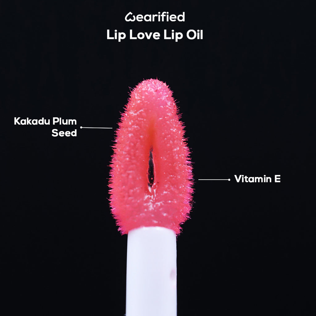 Bundle: Wearified Instant Filler Plumping Lip Gloss with Lip Love Lip Oil