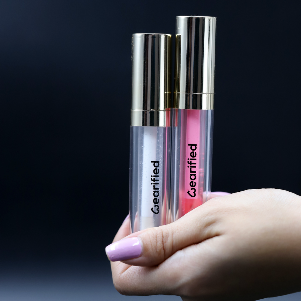 Bundle: Wearified Instant Filler Plumping Lip Gloss with Lip Love Lip Oil