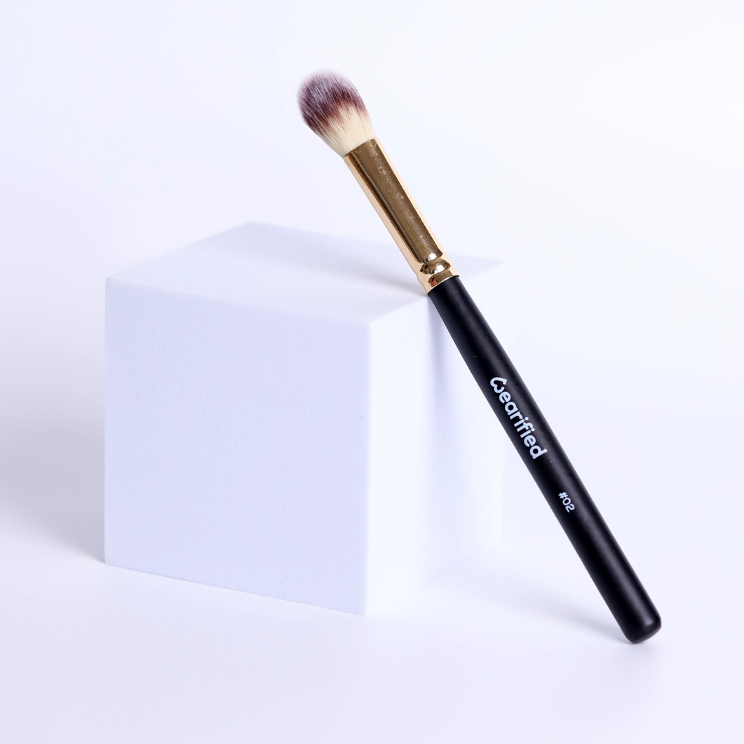 Wearified Makeup Brushes | Absolute Essentials  - Set Of 12 for Face & Eyes with Transparent Pouch