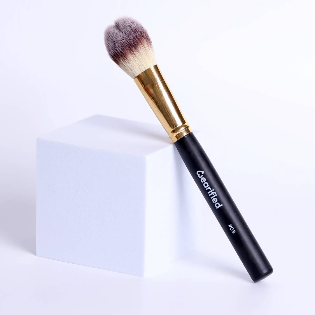 Wearified Makeup Brushes | Absolute Essentials  - Set Of 12 for Face & Eyes with Transparent Pouch
