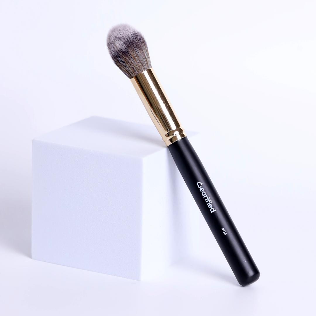 Wearified Makeup Brushes | Absolute Essentials  - Set Of 12 for Face & Eyes with Transparent Pouch