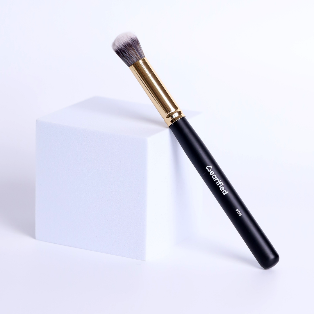 Wearified Makeup Brushes | Absolute Essentials  - Set Of 12 for Face & Eyes with Transparent Pouch