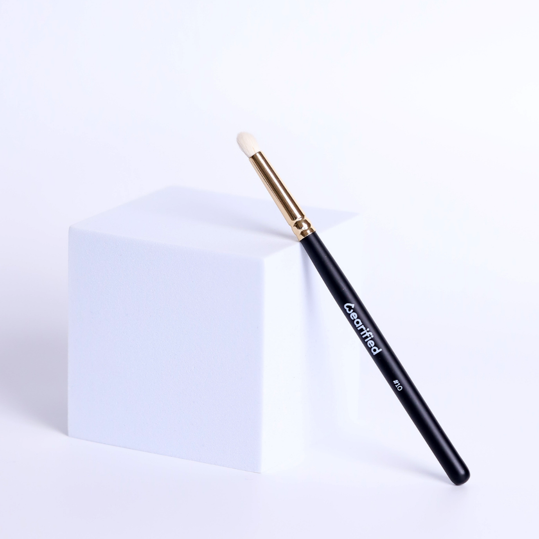 Wearified Makeup Brushes | Absolute Essentials  - Set Of 12 for Face & Eyes with Transparent Pouch