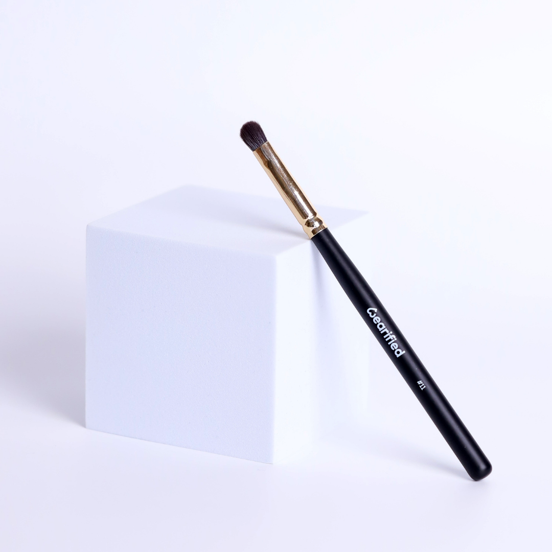 Wearified Makeup Brushes | Absolute Essentials  - Set Of 12 for Face & Eyes with Transparent Pouch
