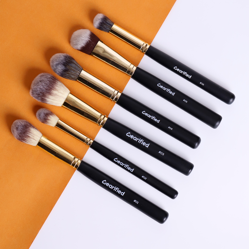 Wearified Makeup Brushes | Absolute Essentials - Set Of 6 for Face