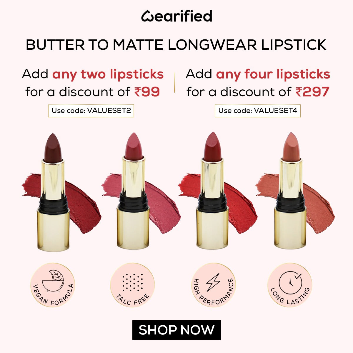 Wearified Butter To Matte Longwear Lipstick